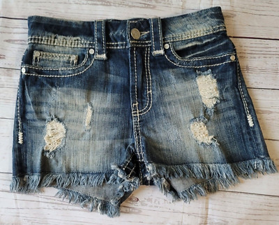 BKE Buckle Stella Women's Denim Blue Jean Cut Off Shorts Size 25
