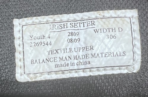 Red Wing Irish Setter Youth Camo Hunting Boots Thinsulate UltraDry Size 4 D - Picture 10 of 10