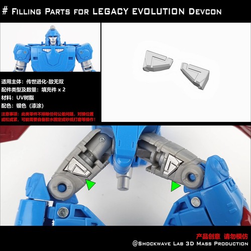 Kit aggiornamento ricambi riempimento Shockwave Lab per LEGACY EVOLUTION DEVCON #6