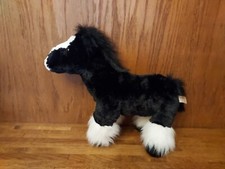 Dan Dee Black White Horse Plush Collector's Choice Stuffed Animal Toy