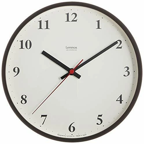 Lemnos Plywood Clock Brown LC10-21W BW Wall Clock Japan - Image 2 of 4