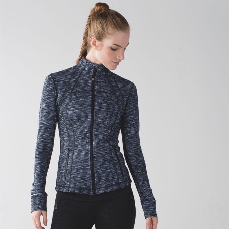 Lululemon Define Jacket Dramatic Static Navy/Blac… - image 1