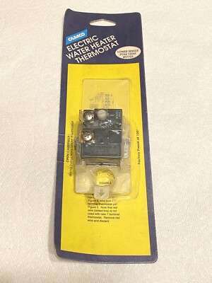 NEW Camco Water Heater Thermostat, Lower Single Pole T-STAT # 07723