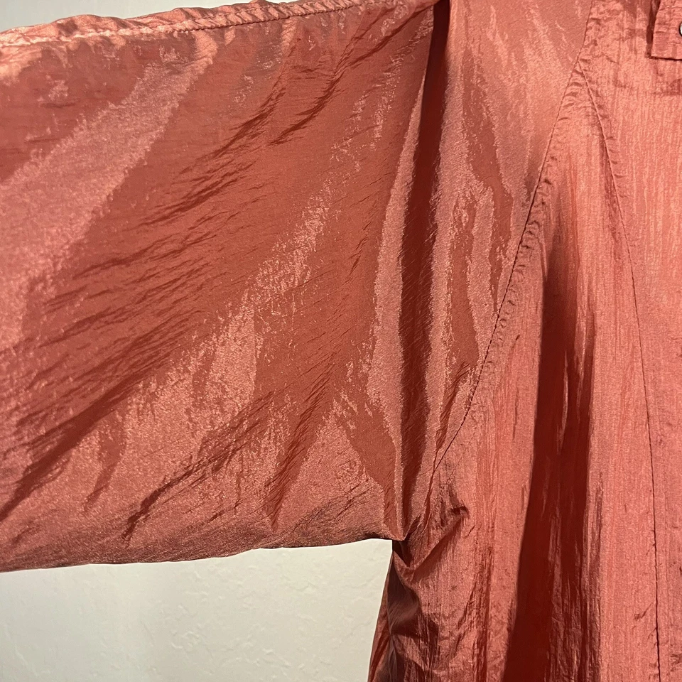 Винтажная ветровка Tudor Court куртка размер большой розовый с застежкой спереди 90-е Haband - Изображение 4 из 4