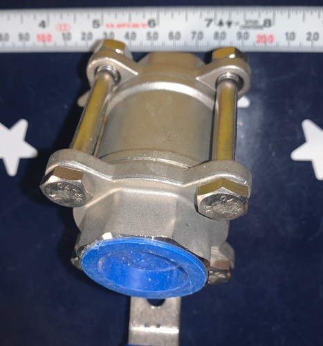 1"" Kugelhahn: 1"" FNPT 316L Edelstahl 1.000 psi CWP Verriegelungshebel Griff - Bild 7 von 10