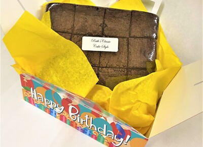 Ruths Gourmet Birthday Box of Extra Fudgy Brownies Shipped Within Hours Of Baked