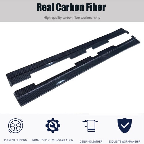 For 2016-24 Mazda Miata ND MX5 MX-5 Real Carbon Side Skirt Extension Lip Spoiler - Picture 5 of 10
