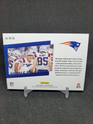 New England Patriots 2022 Panini Score Football Huddle Up INSERT No. HU-NE - Picture 2 of 2