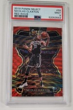 2019 Panini Select #59 Nicolas Claxton /199 RC rookie red prizm PSA 9 #S1918