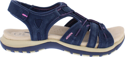 Tongs Free Spirit Sana – Cuir Rayures Nautiques – Femme – Confort été
