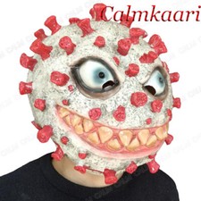 Full Head Scary Demon Latex Mask Decor Fancy Cospaly Costume Halloween Props