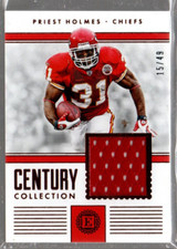 2017 Panini Encased Century Collection Materials #7 Priest Holmes Jersey /49