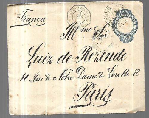 BRESIL Lettre du 13 Février 1901 de Rio de Janeiro  pour Paris - Photo 1/2