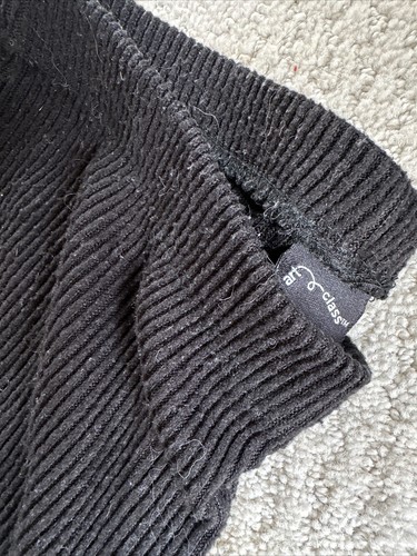 Art Class Girls Sz L 10-12 Ribbed Pull On Stretch Flare Black Pant - Picture 3 of 3