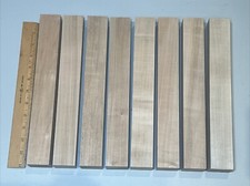  Qty 8  1-5/8" x 12" Maple Wood Butcher Block Cutting Board Knife Blank LOT H 