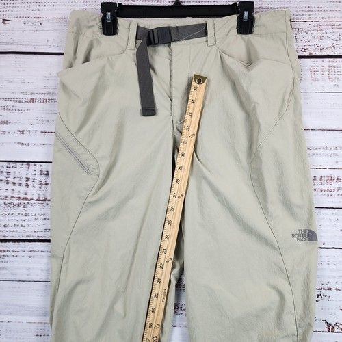 The North Face Paramount Trail Pants Mens 34 Regular Tan Khaki Nylon Belted - Picture 8 of 10