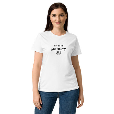 Highest Authority Christian Women s basic Apparel soft style Ladies t-shirt 