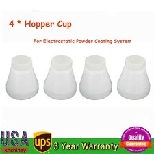 4 Electrostatic Sprayer Hopper Cups For Powder Coating Spray Gun PC02/PC03