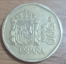 Spain 500 Pesetas Coin Year 1990-M