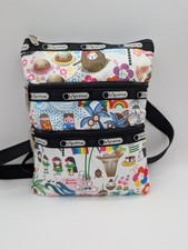 LeSportsac Hawaii Exclusive Onolicious 3-Zip Crossbody Bag OhSoOno Retired Print