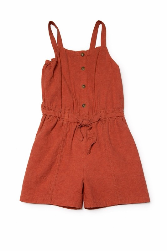 Old Navy Girls Romper – Size 8 Terracotta/Rust
