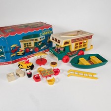Fisher Price #994 • Play Family Camper • 1972 • Complete with Box