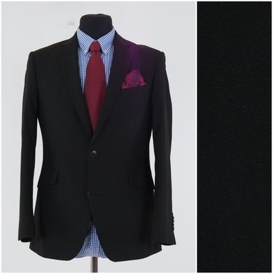 Mens Black Blazer 40S US Size MANGUUN Sport Coat Jacket