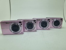 Lot of 4 Sony cyber shot dsc W120 PINK for parts or repair