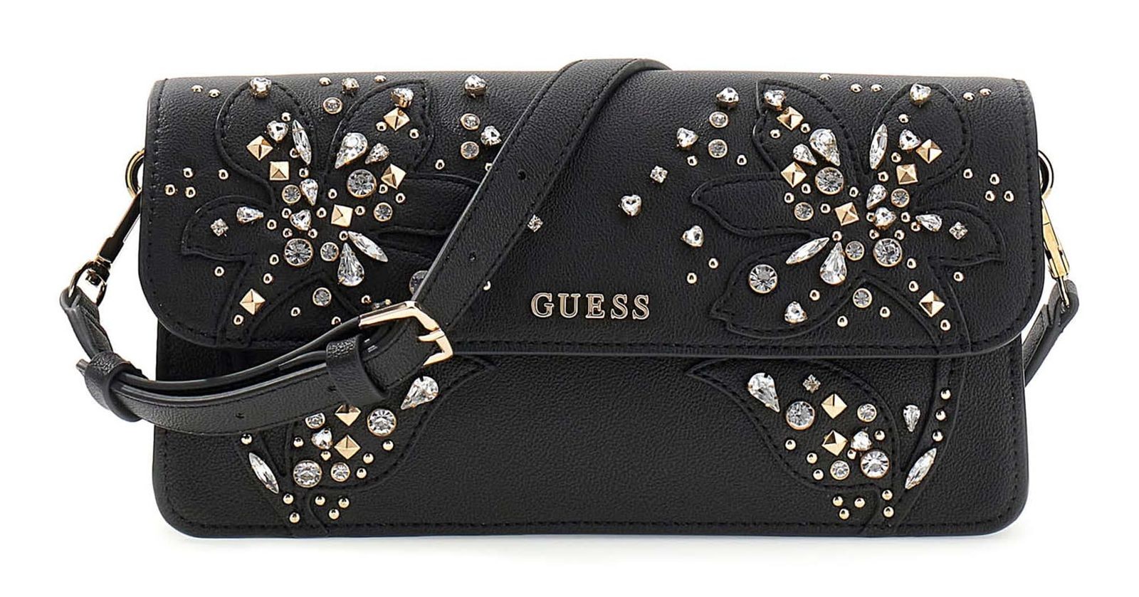 GUESS shoulder bag Sadie Flap Shoulder Bag Black