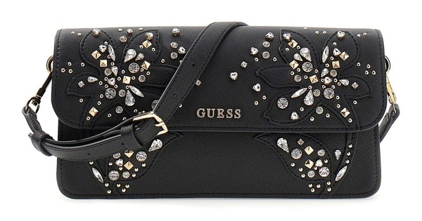 Guess Sadie Flap Shoulder Bag Schultertasche Tasche Black Schwarz Neu-image