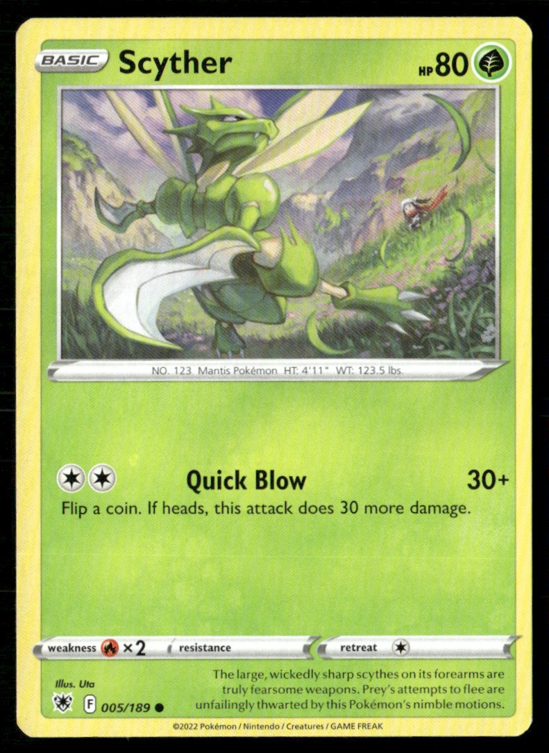 2022 Sword & Shield - Astral Radiance Scyther Basic/Common #5
