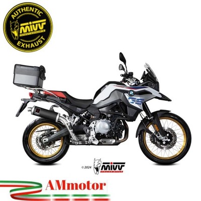 Mivv Bmw F 850 GS 2018 Exhaust Motorcycle Slip-On Dakar Steel Black Approved
