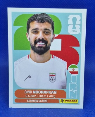 2026 Panini FIFA World Cup Sticker Omid Noorafkan #IRN 14 - Iran