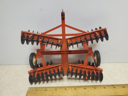 Toy Vintage Ertl Allis Chalmers 1/16 Scale Winged Disc Harrow Farm Implement - Picture 7 of 10