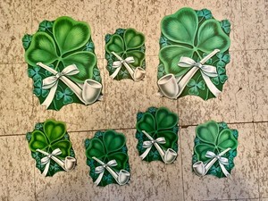 Lot Vintage Eureka St. Patrick's Day Die Cut Cutout Decorations