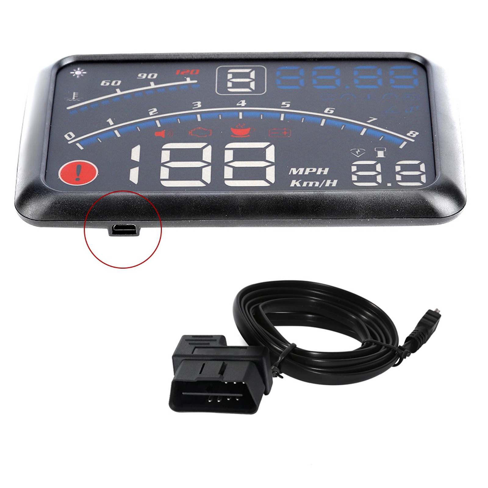 HUD Car Display MPH/KM/h Speed Limit Warning Plug && Play KRI✈️