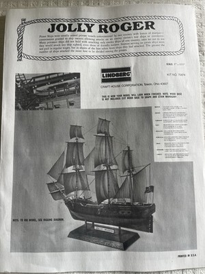Jolly Roger Pirate Ship Model Kit 1/130 Scale, Level 2, Lindberg #70874