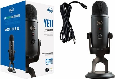 Logitech for Creators Blue Yeti USB Microphone (Blackout) BRAND NEW Streaming