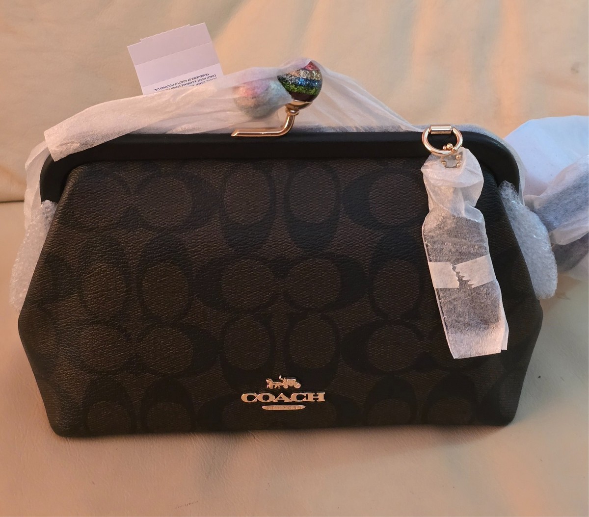 Coach Nora Kisslock Crossbody Shoulder Bag NWT AUTHENTIC | eBay