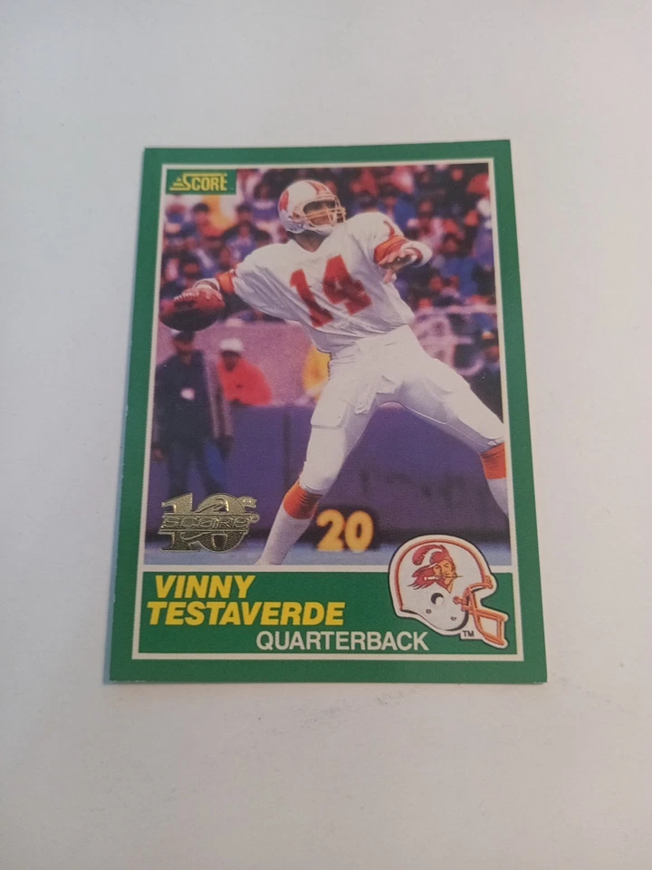 1999 SCORE 10TH ANNIVERSARY /1989 VINNY TESTAVERDE BUCS - Image 4 of 4