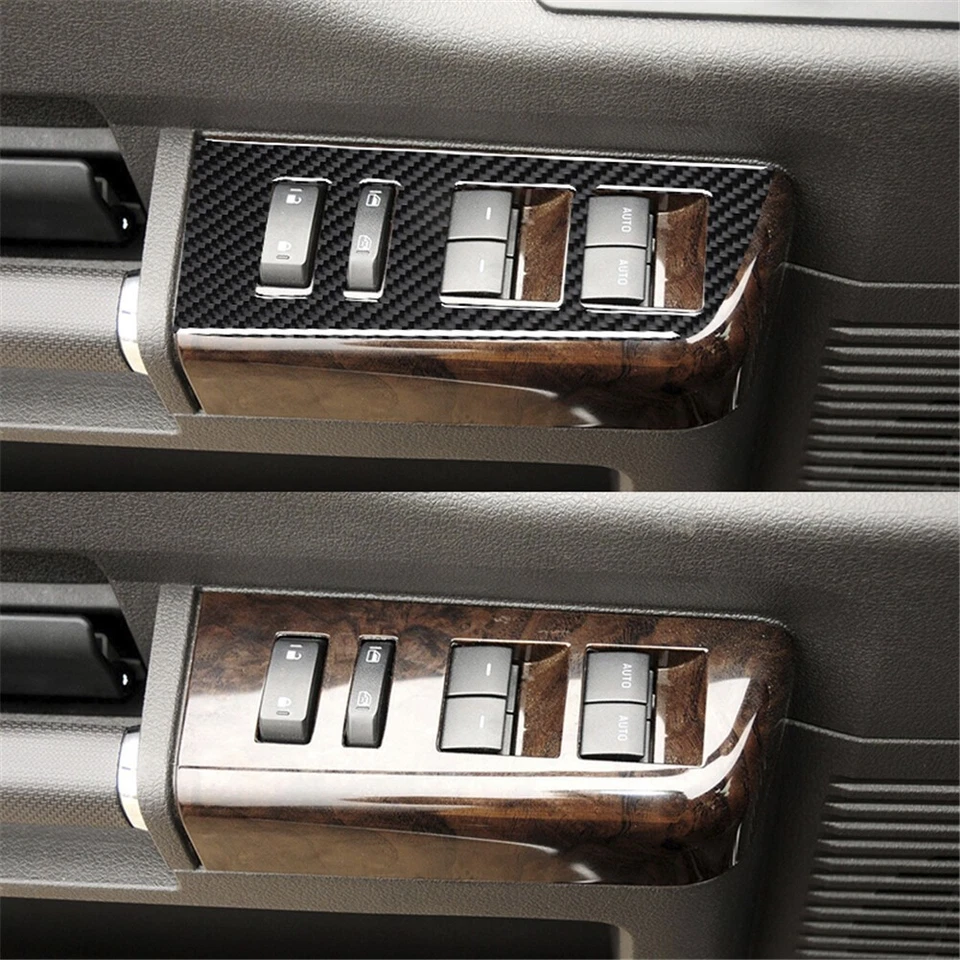 30Pcs For Ford F-650/750 2011-2013 Carbon Fiber Door Panel Set Cover Trim  - Imagem 2 de 4