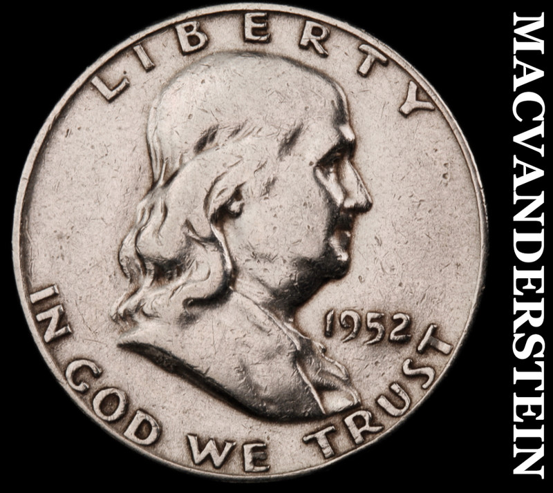 1952-D Silver Franklin Half Dollar - Scarce  Better Date  No Reserve  #M414