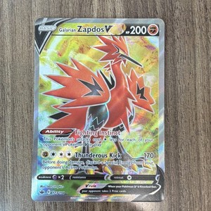 Pokémon - Zapdos Di Galar - Carta PT C - 80k Polvere Di Stelle - Vedi Descrizione
