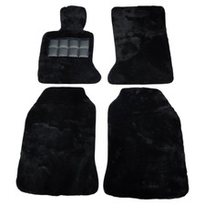 Bespoke Edition 2010 - 2020 Rolls Royce Ghost EWB Black Sheepskin Floor Mats