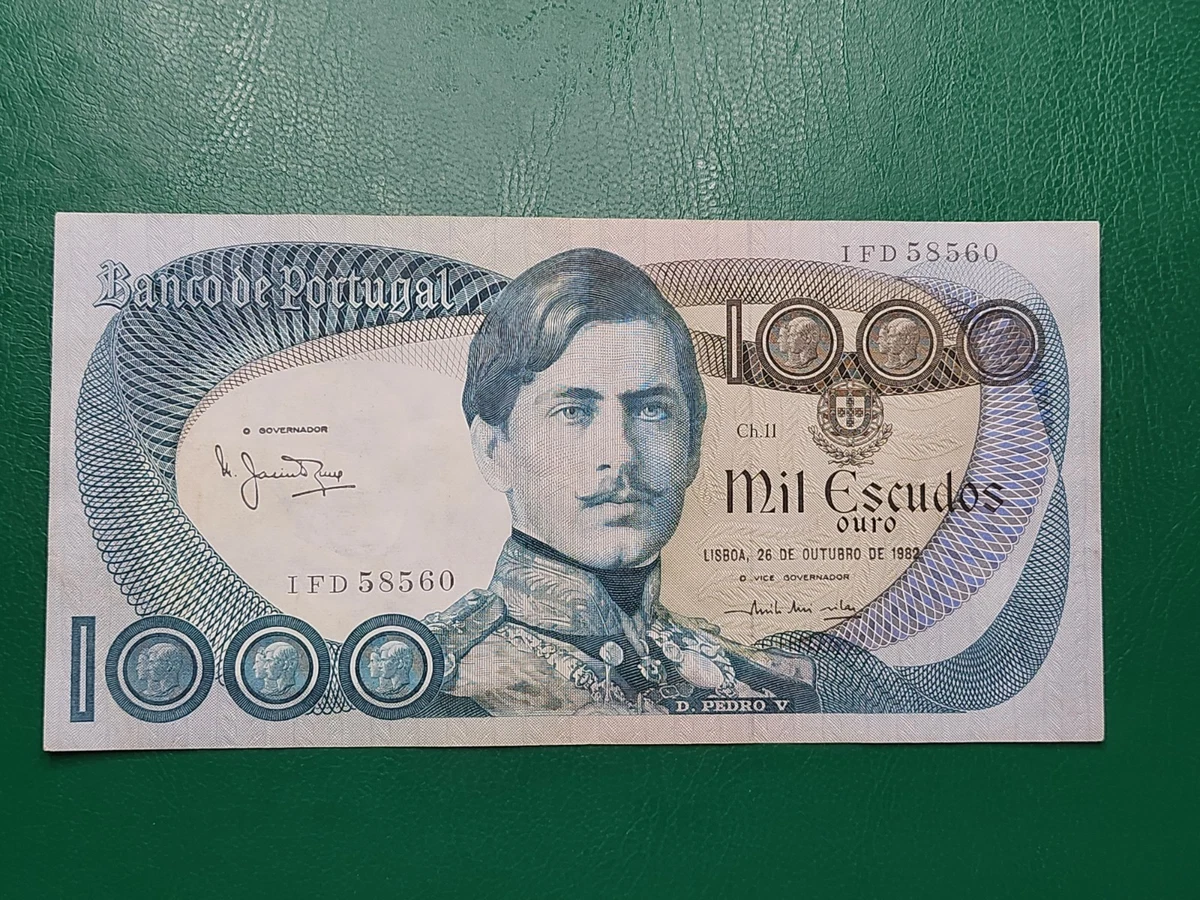 ◆ポルトガル 旧エスクード紙幣 1000 escudos◆ Portugal 1000 Escudos In Portuguese Paper Money for sale | eBay