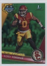 2023 Bowman U Chrome Green Refractor 40/99 Korey Foreman #190 13kh