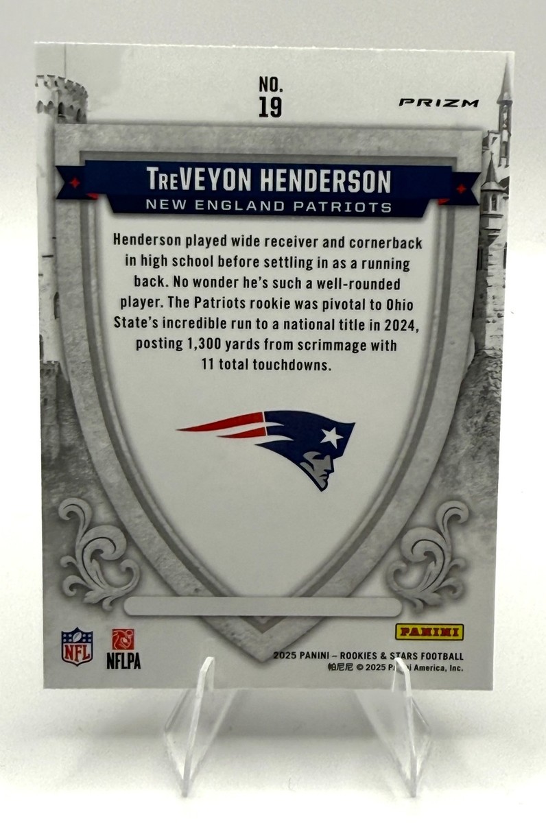 2025 Panini Rookies & Stars - TreVeyon Henderson - Crusade Holo