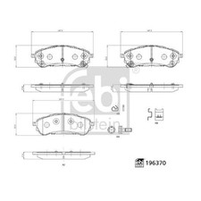Satz Bremsbeläge Bremsklötze hinten für Ford Ranger TKE | 24142078