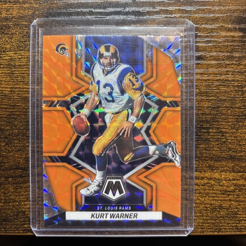 2022 Panini Mosaic - Kurt Warner #245 Mosaic Reactive Orange Prizm