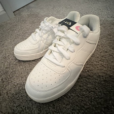 Art Class White Unisex Kids Athletic Sneakers Size 4 Synthetic Lace Up Low Top